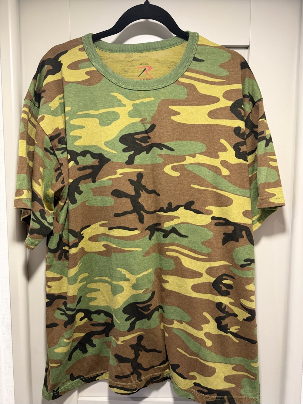 Rothco Camouflage Short Sleeve Crew Tee - Green/Brown/Black